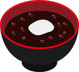 ぜんざいイラスト