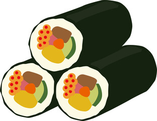 恵方巻イラスト