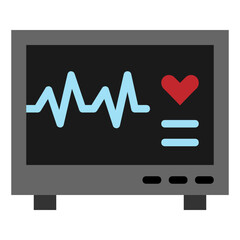 cardiogram flat icon