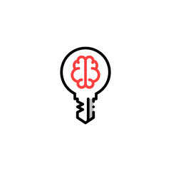 brain key icon
