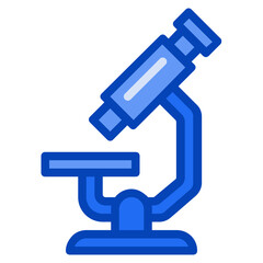 microscope blue icon