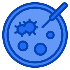 petri disk blue icon