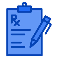 Prescription blue icon