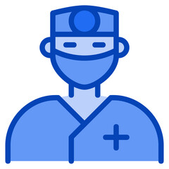 surgeon blue icon