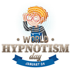 World hypnotism day banner design