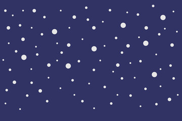 Vector snowflakes. Snowfall, on an isolated background