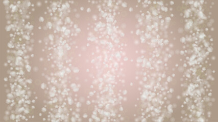 Abstract Vector Pink Background with Silver and White Light Spots. Magic Shiny Pastel Print. Baby Print. Romantic Bokeh Blurred Page Design for St' Valentines Day.  Gentle Stardust Pattern.