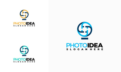 Photography Idea logo designs concept vector, Shutter Idea logo template symbol