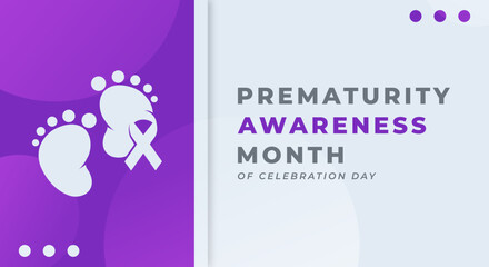 Happy Prematurity Awareness Month Celebration Vector Design Illustration for Background, Poster, Banner, Advertising, Greeting Card