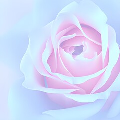 Pink and blue pastel rose background. Valentine's Day. Generative AI.