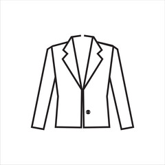 jacket icon, vector, illustration on white background