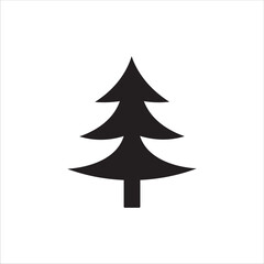 Christmas tree icon, vector, illustration on white background