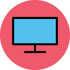 Monitor  Vector Icon
