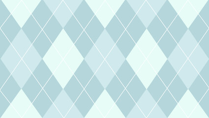 Fototapeta premium turquoise or light blue seamless geometric pattern argyle with stripes
