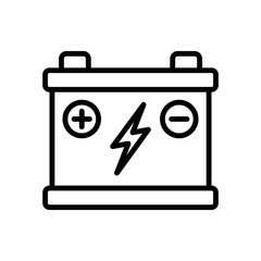 car battery icon vector design template in white background
