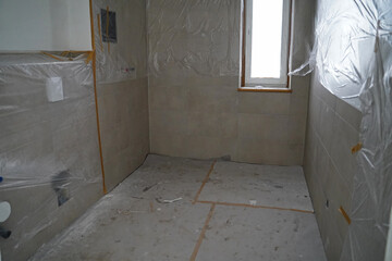 Living rooms in the stage of completion for occupancy