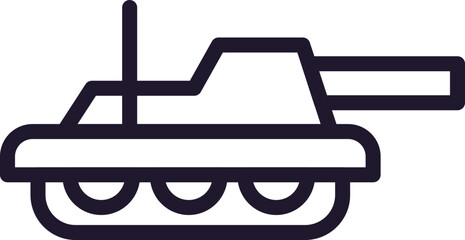 Army line icon on white background