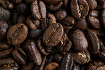 Coffee beans closeup wallpaper