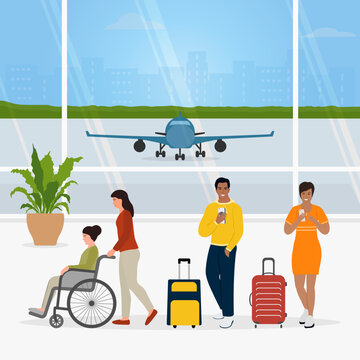 People Airport Passenger Tourist Travel Wheelchair