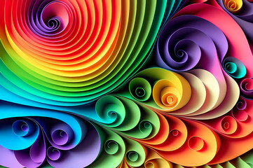 Seamless Abstract Colorful Design, texture, curvy and artistic Illustration pattern