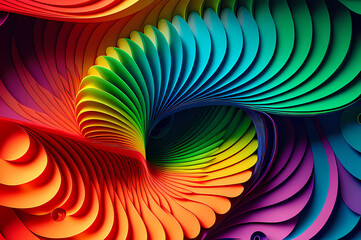 Naklejka premium Seamless Abstract Colorful Design, texture, curvy and artistic Illustration pattern