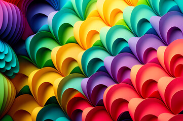 Seamless Abstract Colorful Design, texture, curvy and artistic Illustration pattern