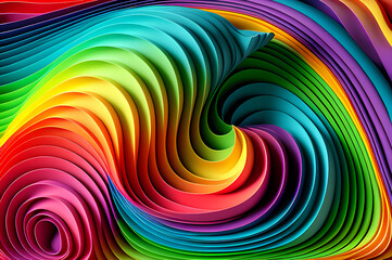 Seamless Abstract Colorful Design, texture, curvy and artistic Illustration pattern