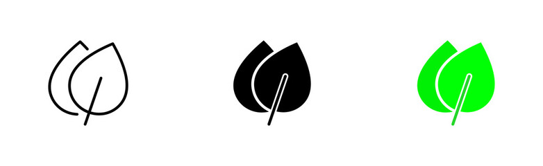 Plants set icon. Hand, soil, seeds, leaf, leaves, garden, gardening, flower, produce oxygen, green, eco, ecology. Nature concept. Vector icon in line, black and colorful style on white background