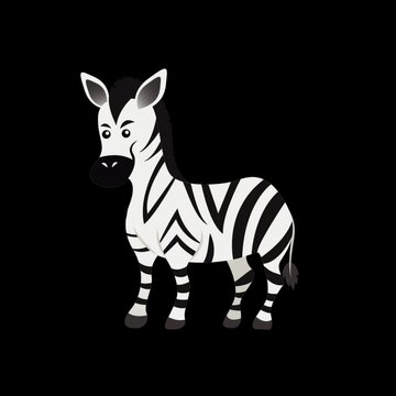 animal stand loop animation cartoon with alpha channel transparency.