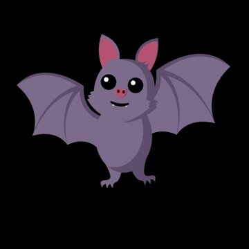 animal stand loop animation cartoon with alpha channel transparency.