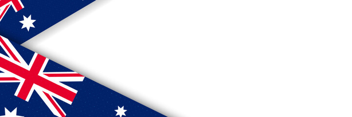 flag of Australia on white background