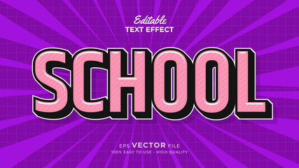 Back to school Text effect editable premium free download