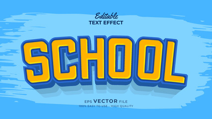 Back to school Text effect editable premium free download