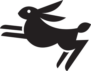rabbit cartoon silhouette