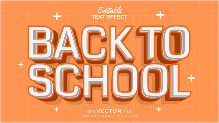 Back to school Text effect editable premium free download