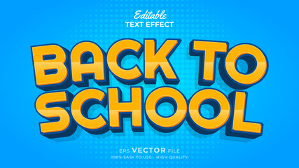Back to school Text effect editable premium free download
