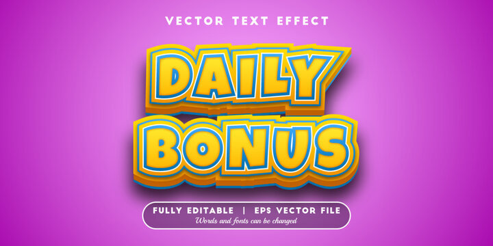 Text effects 3d daily bonus, editable text style