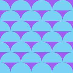 Waves in square vector illustration in flat color design