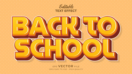 Obraz premium Back to school Text effect editable premium free download