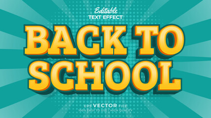 Back to school Text effect editable premium free download