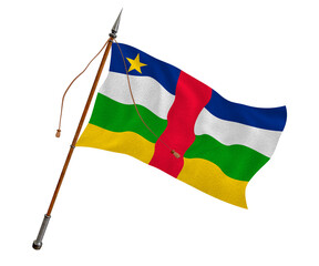 National flag ofCentral Arican Republic. Background  with flag ofCentral Arican Republic