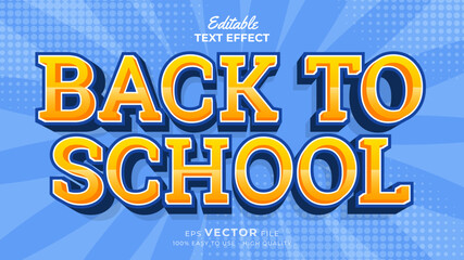 Back to school Text effect editable premium free download