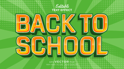 Back to school Text effect editable premium free download