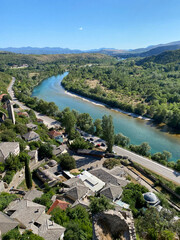 View of Neretva River, Pocitelj, Bosnia and Herzegovina