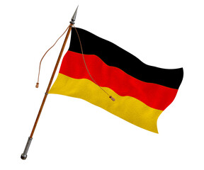 National flag of Germany. Background  with flag  of Germany.