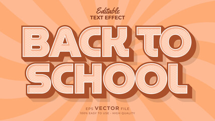 Back to school Text effect editable premium free download