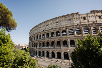 Obraz premium Rome Colosseum is one of the main attractions of Italy.