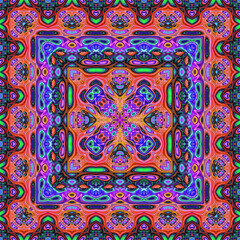 3d effect - abstract square color gradient graphic 