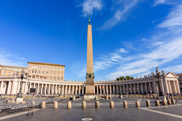 Egyptian obelisk on St Peter's square in Vatican, Rome, Italy