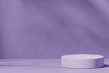 Scene with a podium for product presentation, 3d rendering